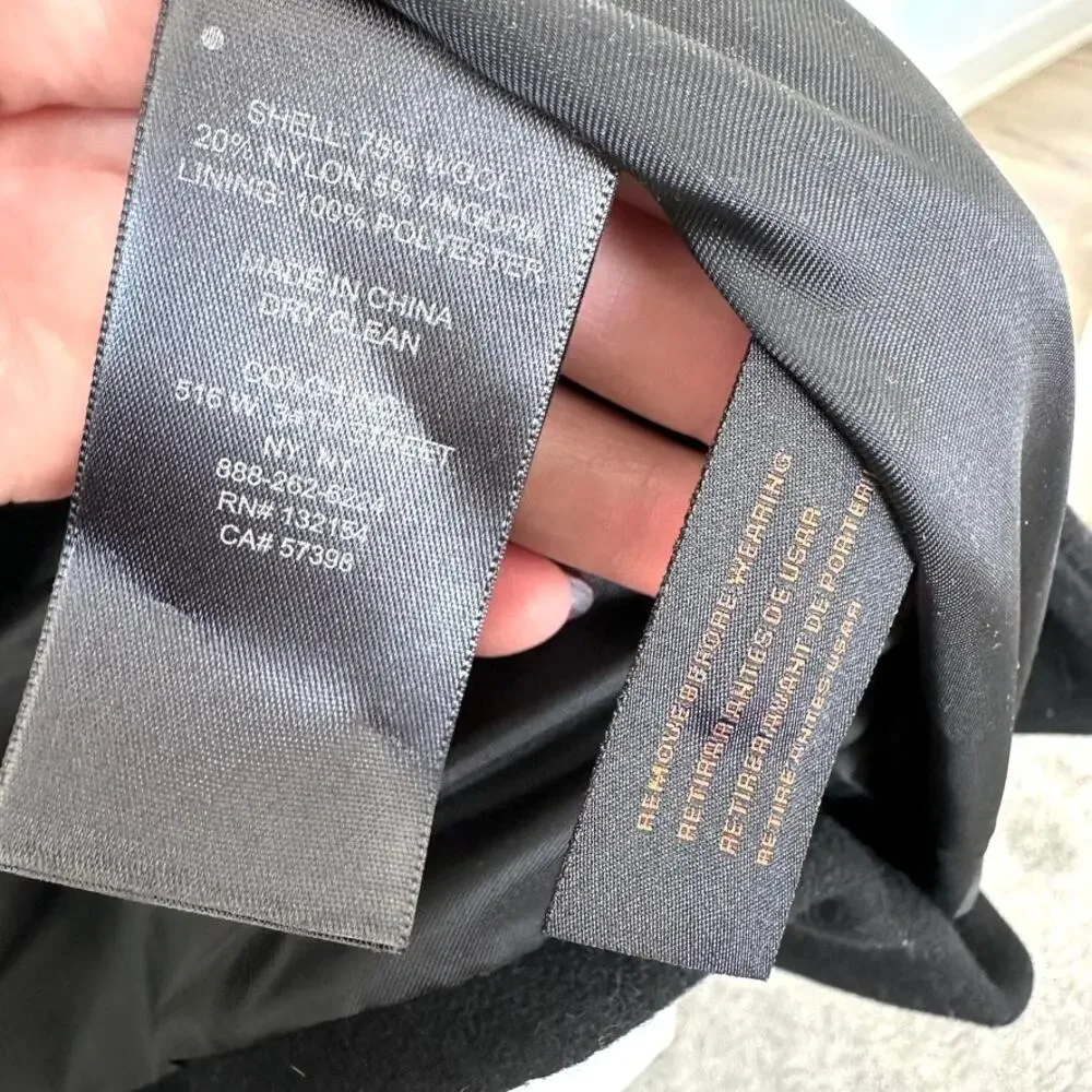 Coach black wool